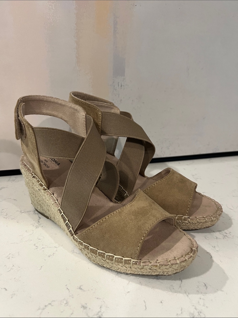 Sonoma Goods For Life Hornbeam women's espadrille wedges size 8